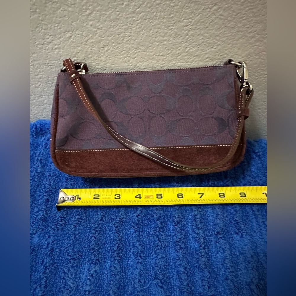 Coach mini purse in purple
